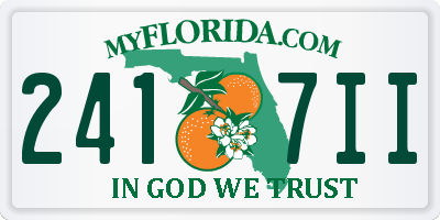 FL license plate 2417II