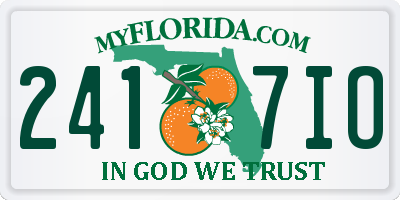 FL license plate 2417IO