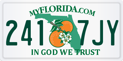 FL license plate 2417JY