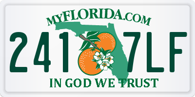 FL license plate 2417LF