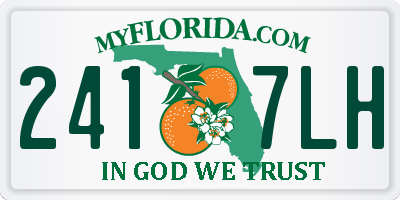 FL license plate 2417LH