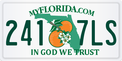 FL license plate 2417LS