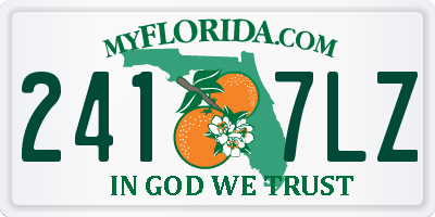 FL license plate 2417LZ