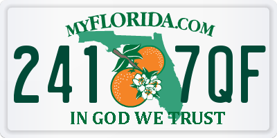 FL license plate 2417QF