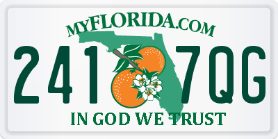 FL license plate 2417QG