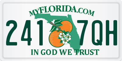 FL license plate 2417QH