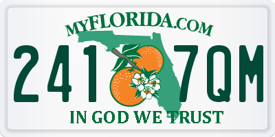 FL license plate 2417QM