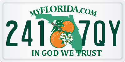 FL license plate 2417QY