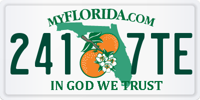 FL license plate 2417TE