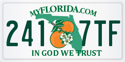 FL license plate 2417TF
