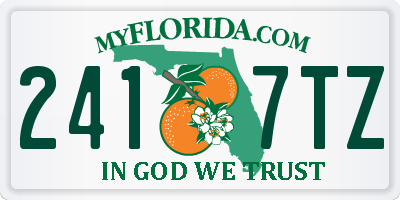 FL license plate 2417TZ