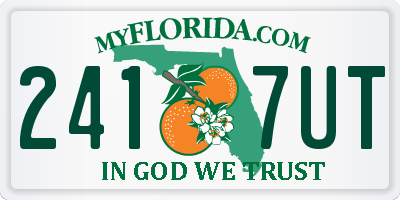 FL license plate 2417UT