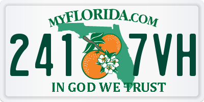FL license plate 2417VH
