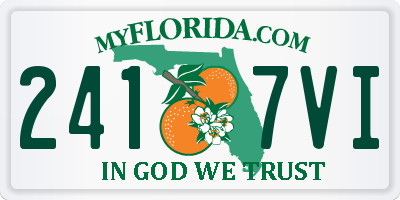 FL license plate 2417VI