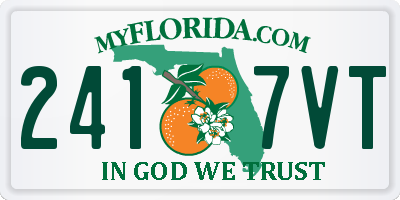 FL license plate 2417VT