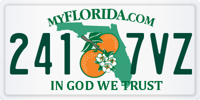 FL license plate 2417VZ