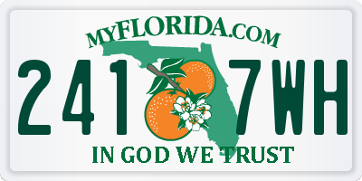 FL license plate 2417WH