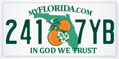 FL license plate 2417YB
