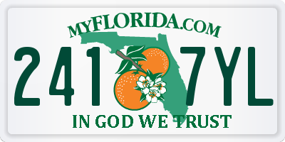 FL license plate 2417YL