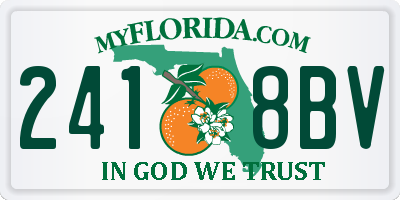 FL license plate 2418BV
