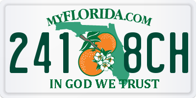 FL license plate 2418CH