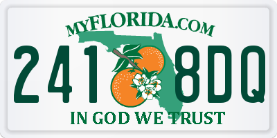 FL license plate 2418DQ