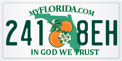 FL license plate 2418EH