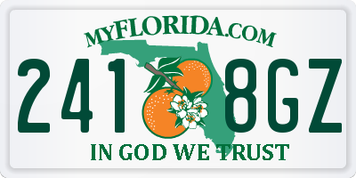 FL license plate 2418GZ