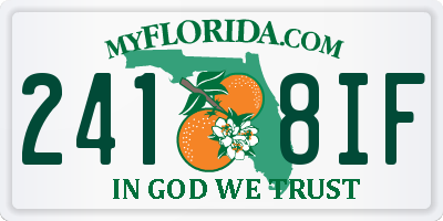 FL license plate 2418IF