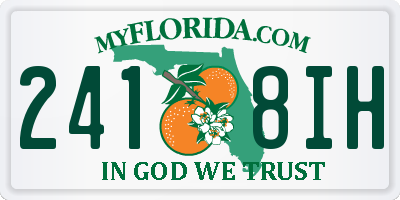 FL license plate 2418IH