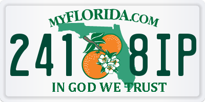 FL license plate 2418IP