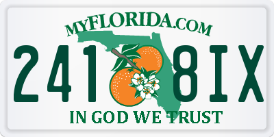FL license plate 2418IX
