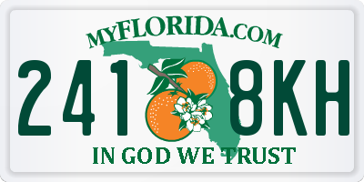 FL license plate 2418KH
