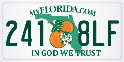 FL license plate 2418LF