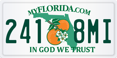 FL license plate 2418MI