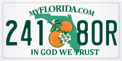 FL license plate 2418OR