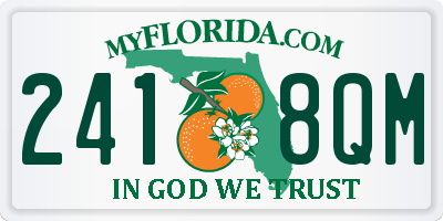 FL license plate 2418QM