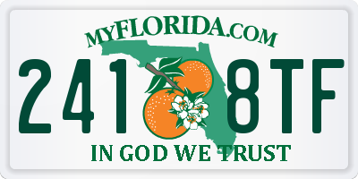 FL license plate 2418TF
