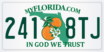 FL license plate 2418TJ
