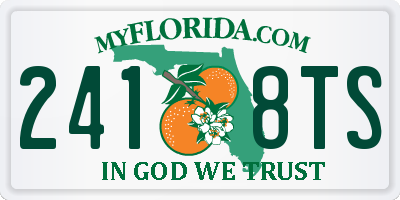FL license plate 2418TS