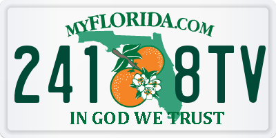 FL license plate 2418TV