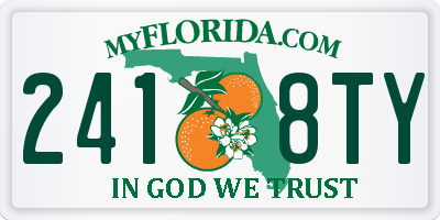 FL license plate 2418TY