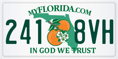 FL license plate 2418VH