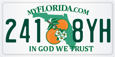 FL license plate 2418YH