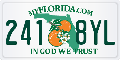 FL license plate 2418YL