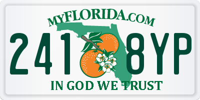 FL license plate 2418YP