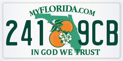 FL license plate 2419CB