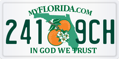 FL license plate 2419CH
