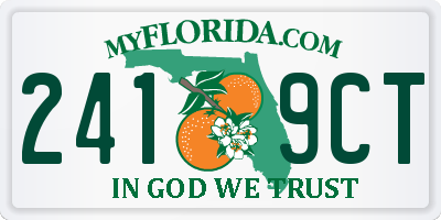 FL license plate 2419CT