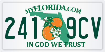 FL license plate 2419CV